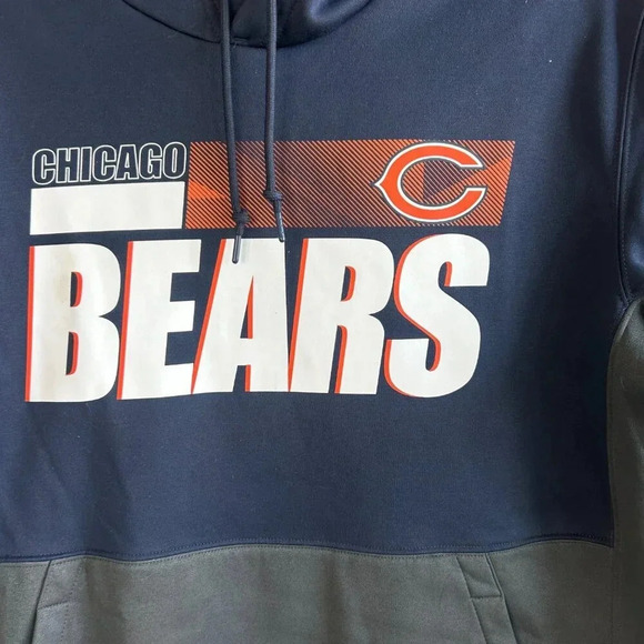 Nike NFL Chicago Bears Sideline Impact Lockup Performance Hoodie Size Large - Picture 6 of 8